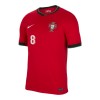 Camisola + Calções Portugal Bruno Fernandes 8 Criança Equipamento 1ª Euro 2024